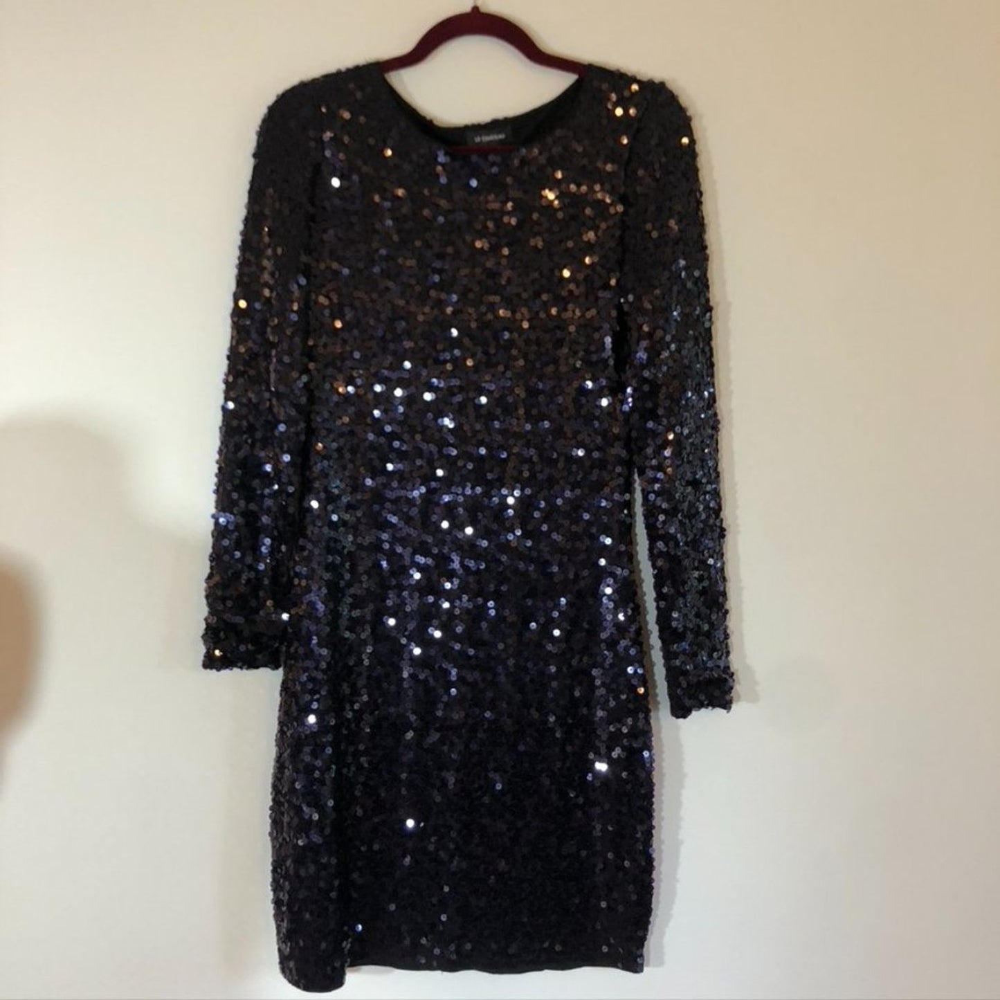 Le Chateau Sequin Jersey Mini Dress - Size Small