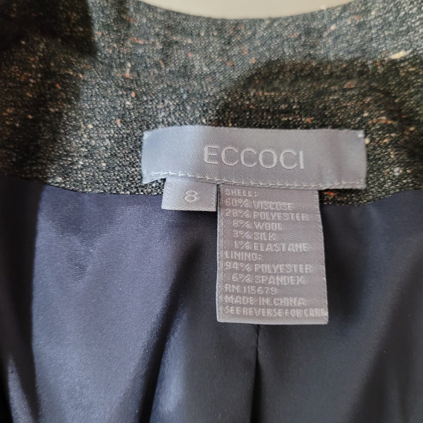 Eccoci 2 Piece Pant Suit - Size 8