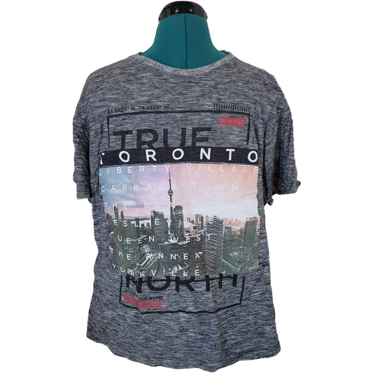 True North Toronto Gray Striped Shirt - Size Medium