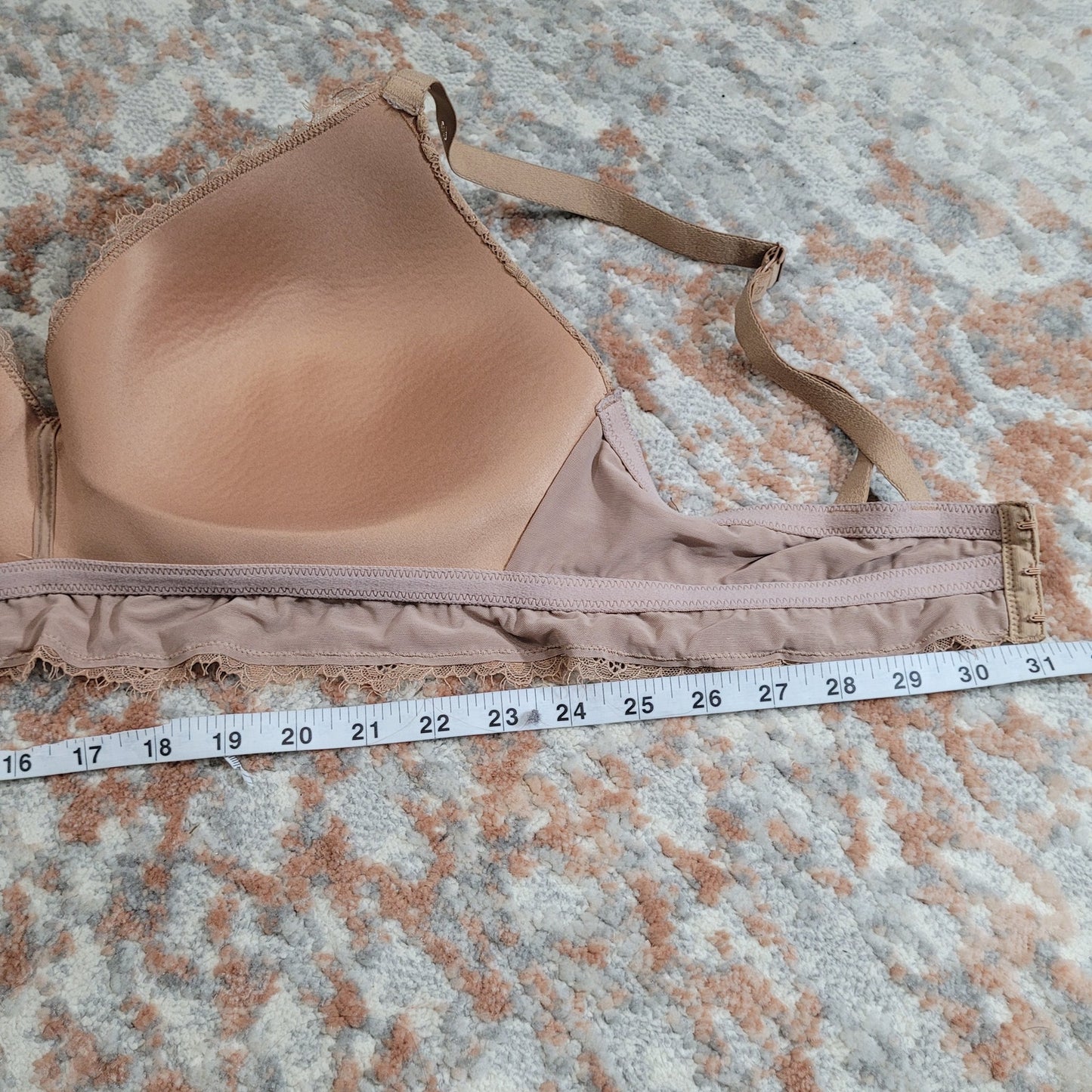 Aerie Beige Lace Wire Free Bra - Size 38DD