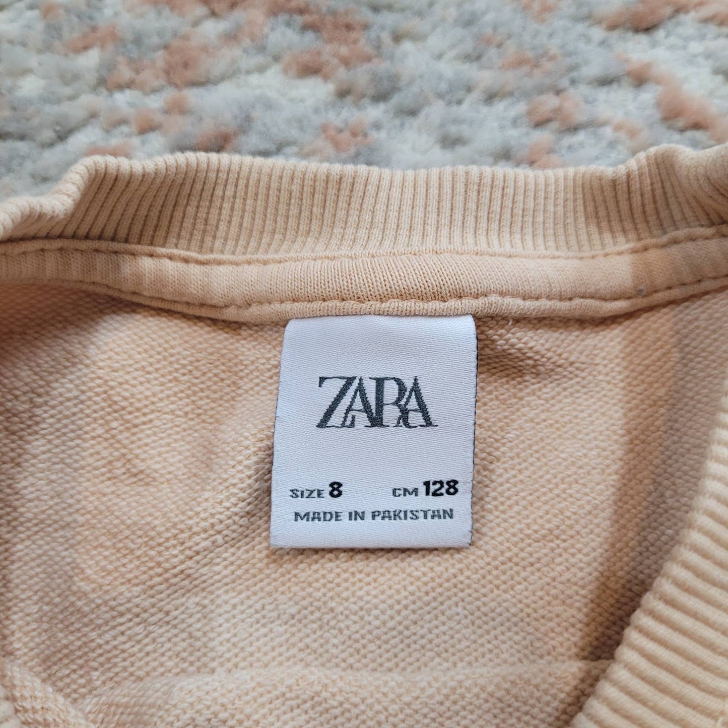 Zara Beige Crewneck Sweater - Size 8