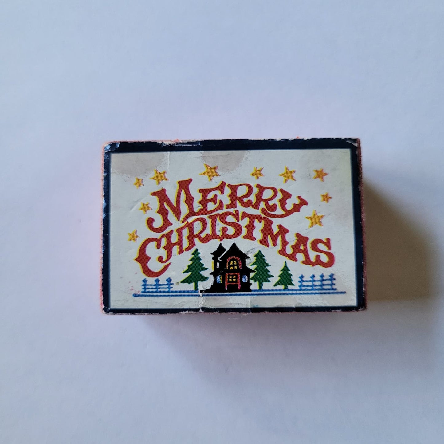 Vintage Rubber Stamp - Merry Christmas
