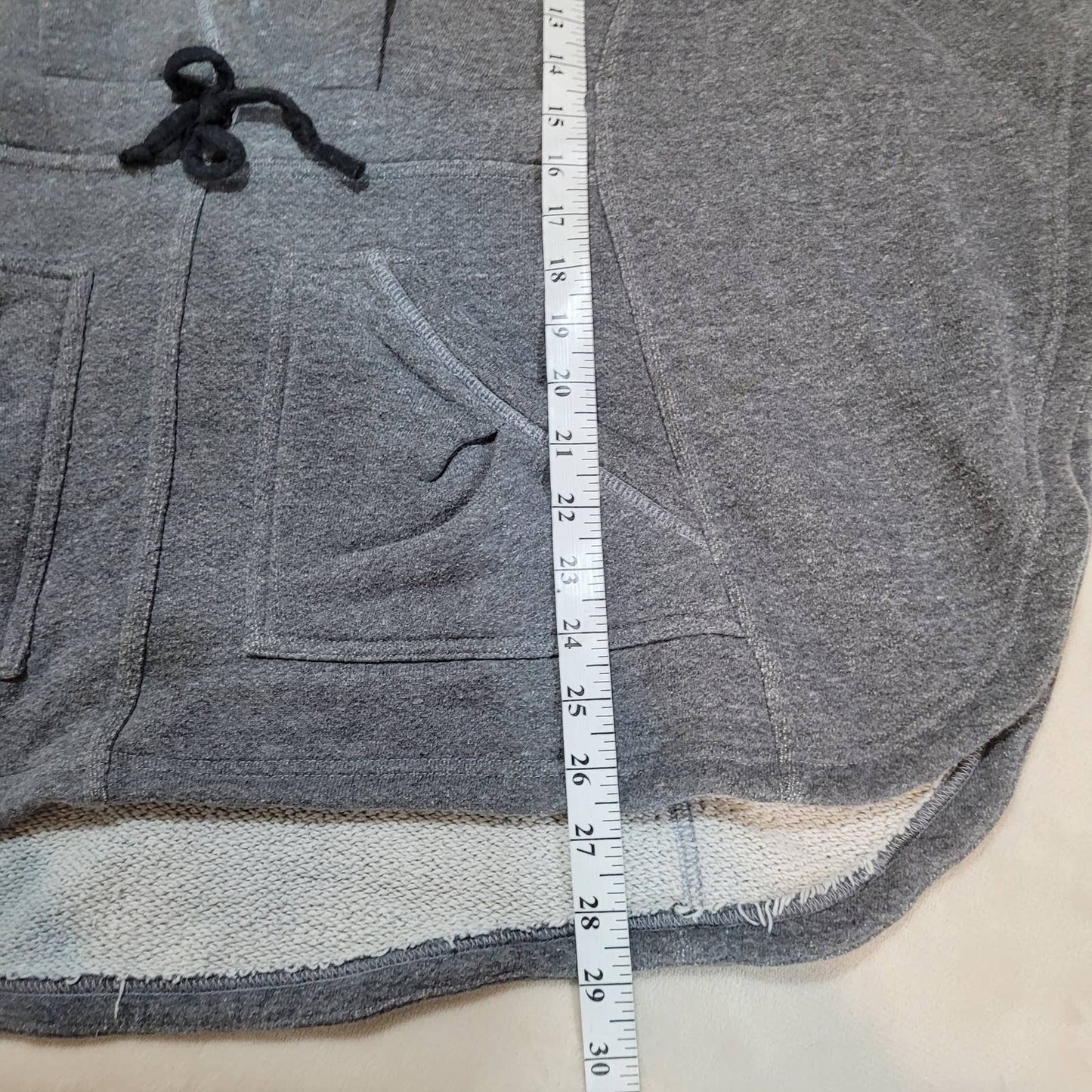 Karma Gray Terry Sweater - Size Large