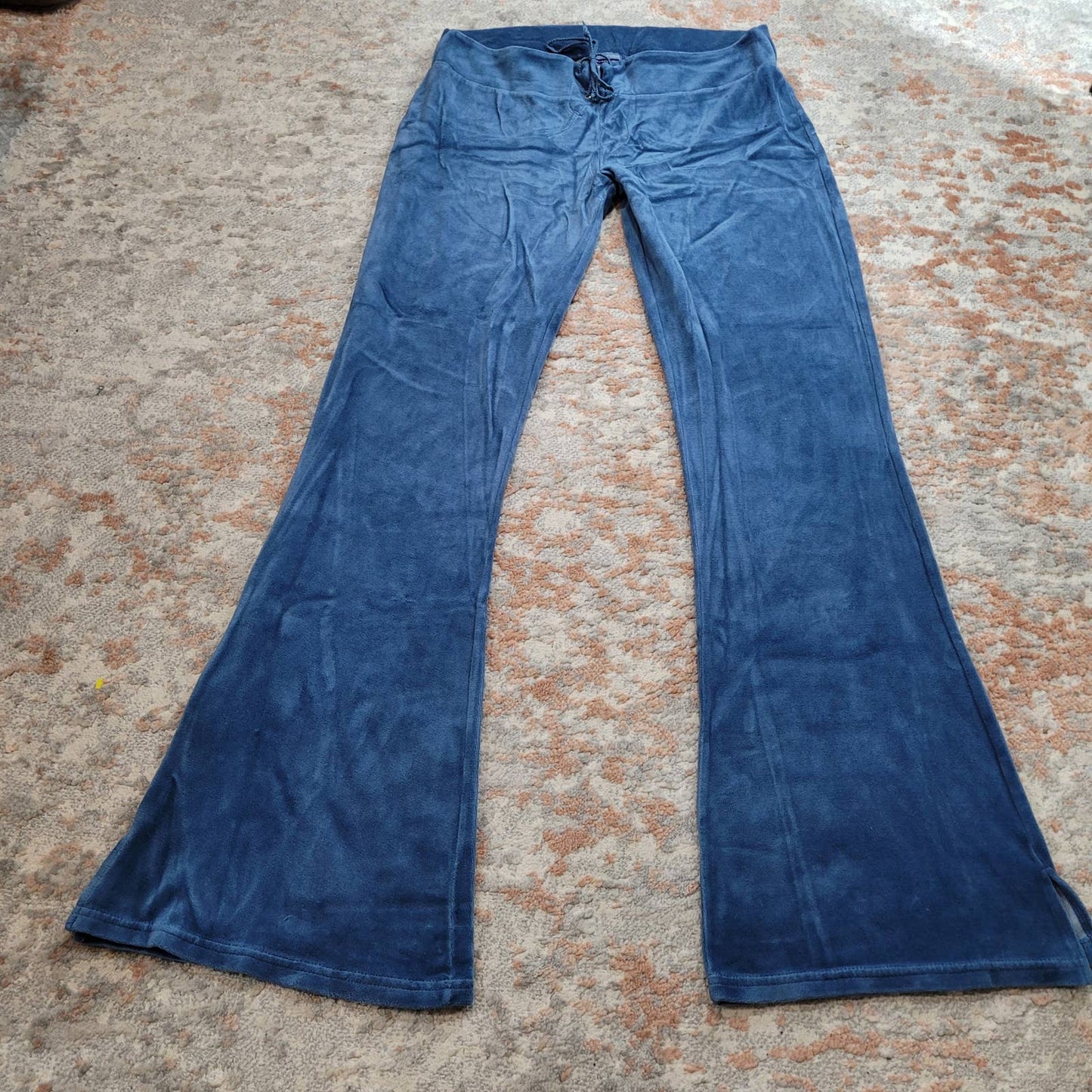 Bluenotes Blue Velvet Flared Pants - Size LargeMarkita's ClosetBluenotes