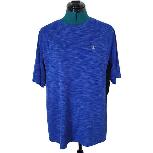 Champion Blue T-Shirt with Black Sides - Size MediumMarkita's ClosetChampion