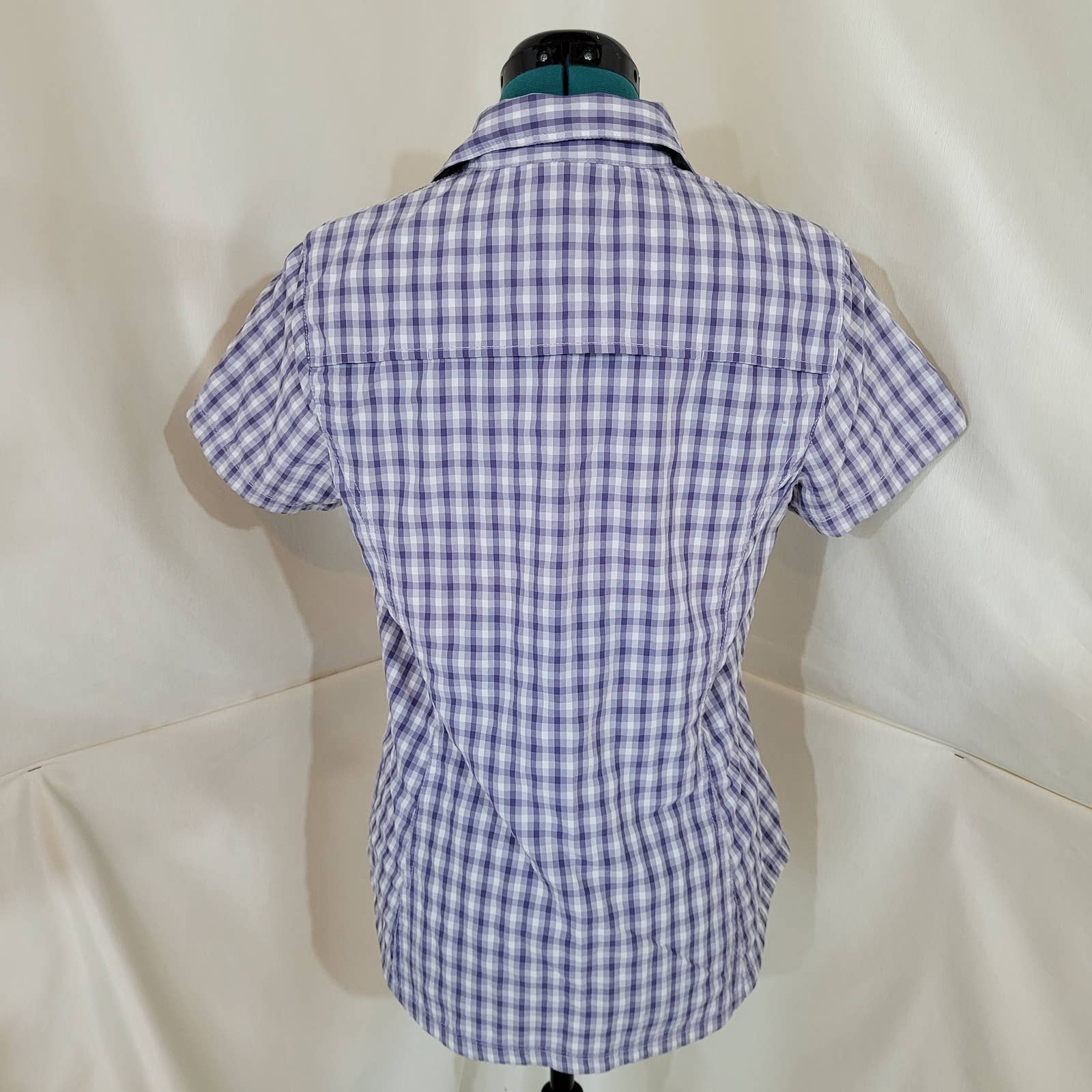 Eddie Bauer Purple Button Up Performance UPF 50+ Short Sleeve Shirt - MediumMarkita's ClosetEddie Bauer