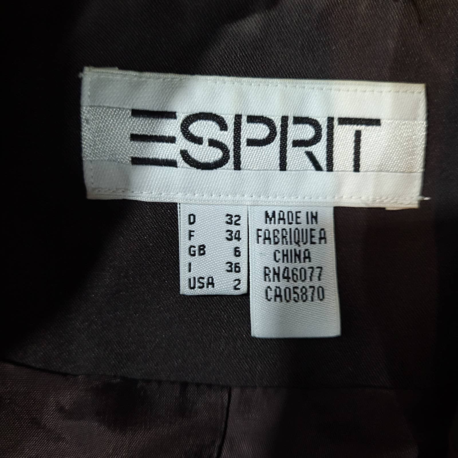 Esprit Brown Blazer - Size 2Markita's ClosetEsprit