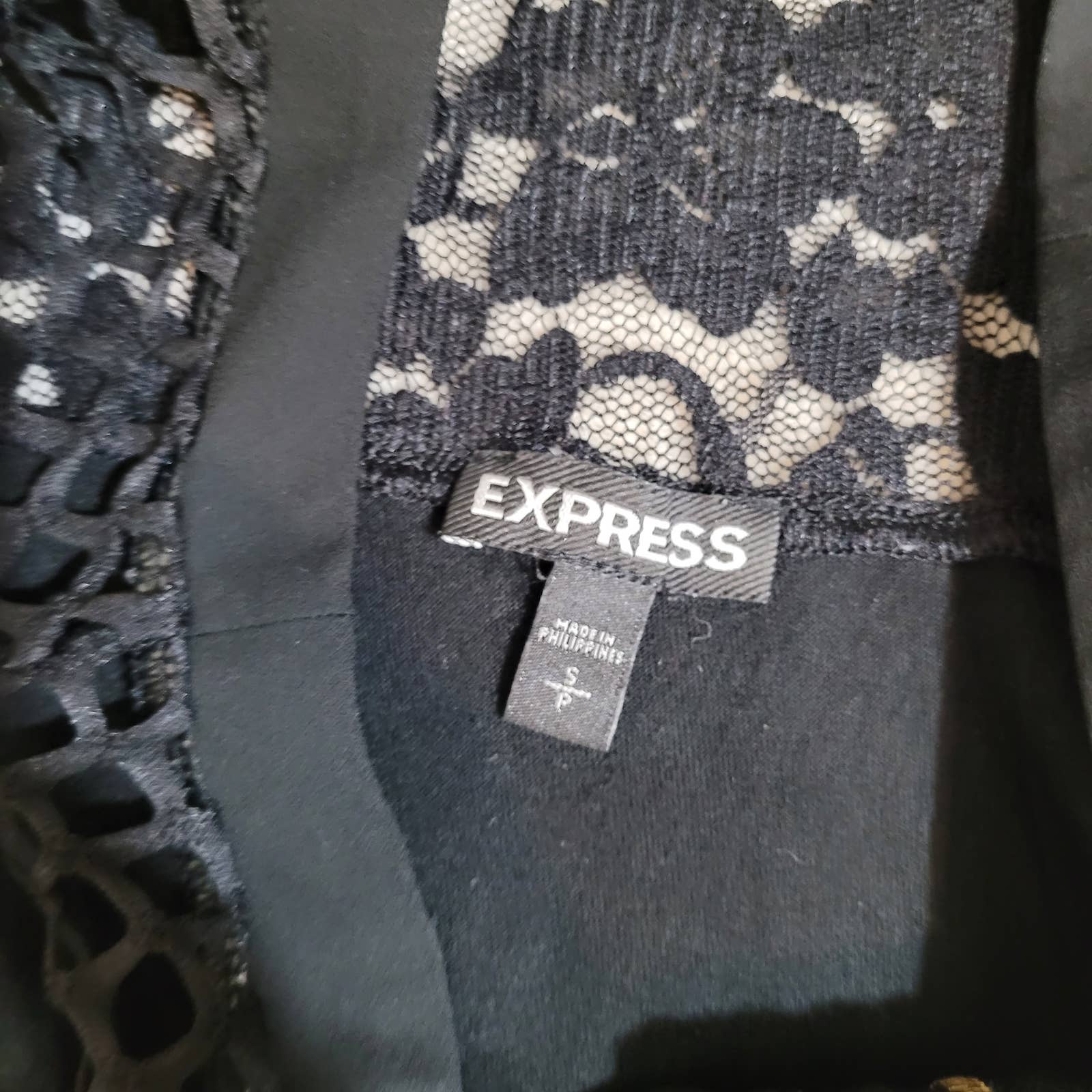 Express Mixed Media Tank with Lace Back - Size SmallMarkita's ClosetExpress