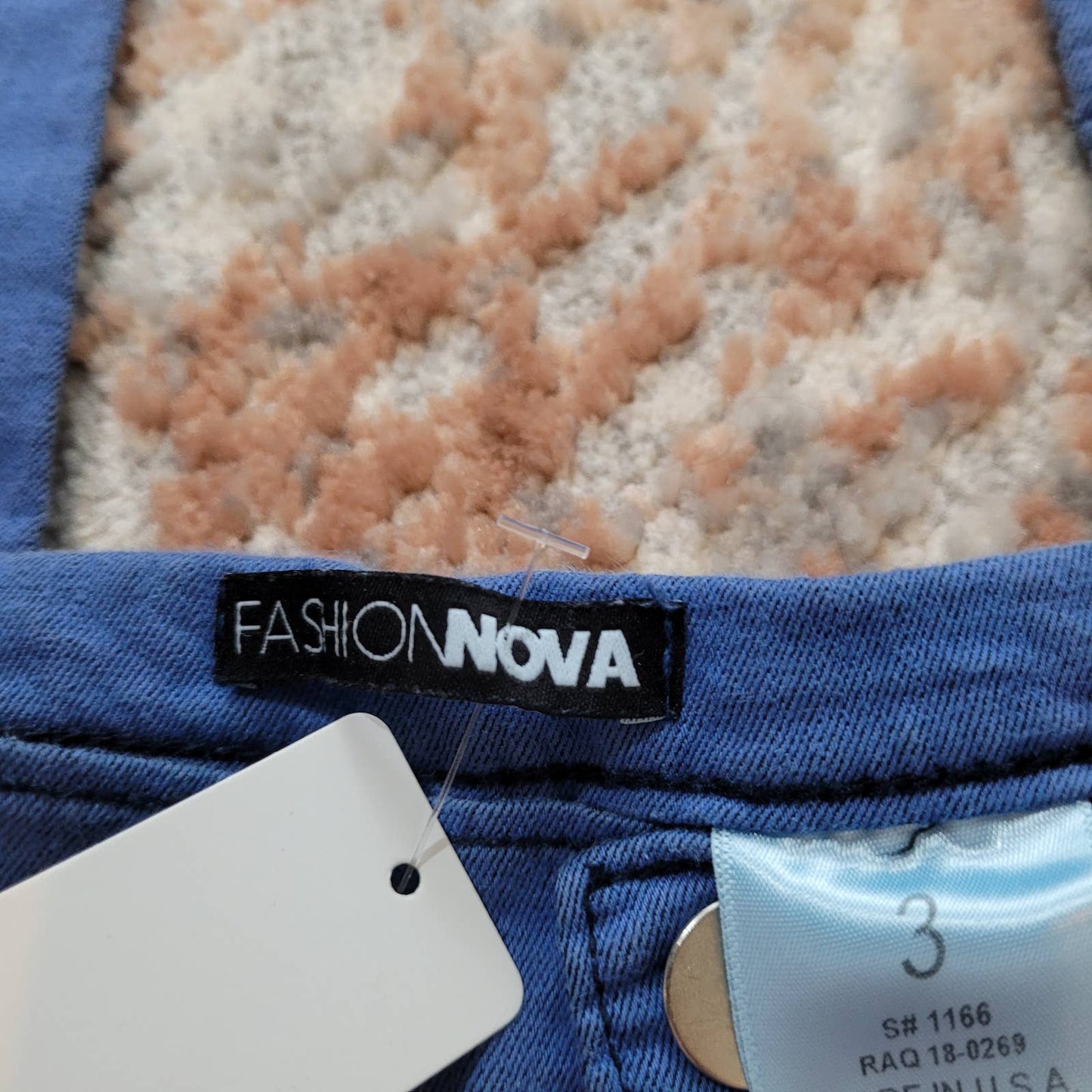 Fashion Nova Blue High Waist Faux Denim Pants - Size 3Markita's ClosetFashion Nova