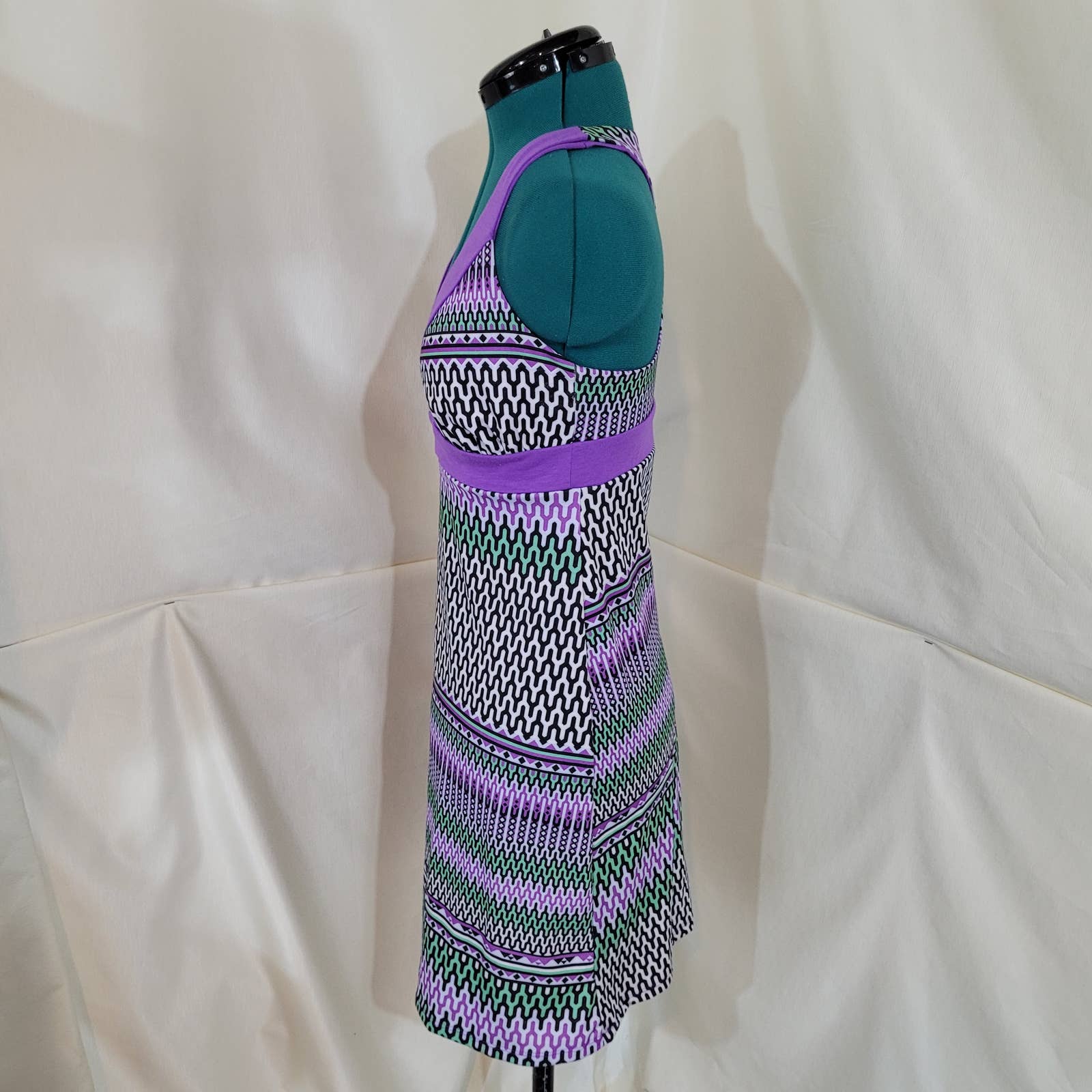 Gerry Purple Geometric Striped Dress - Size LargeMarkita's ClosetGerry Weber