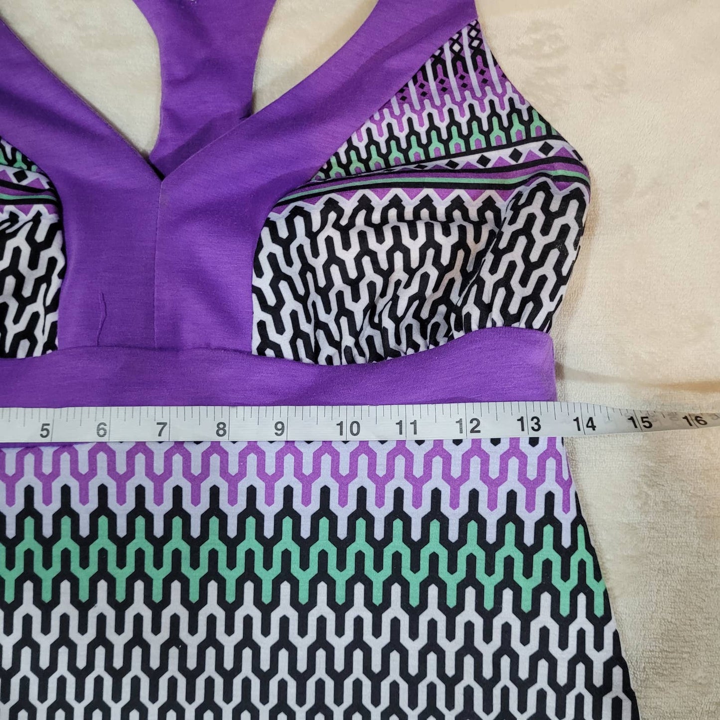 Gerry Purple Geometric Striped Dress - Size LargeMarkita's ClosetGerry Weber