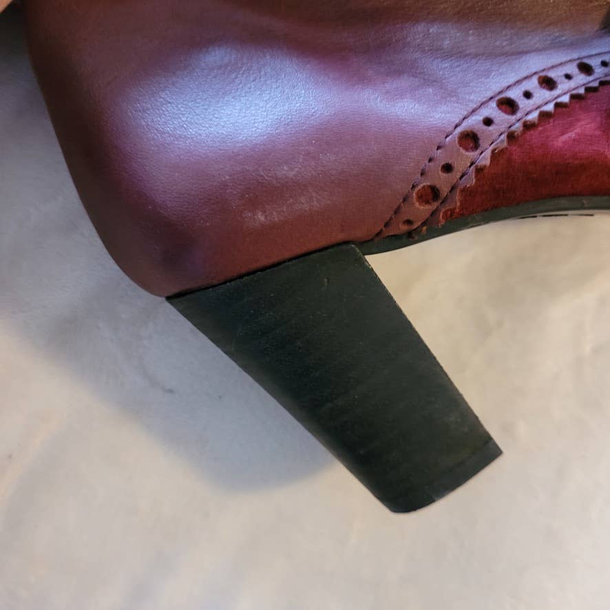 Hispanitas Red Leather Glove Heel Booties - Size 9Markita's ClosetHispanitas