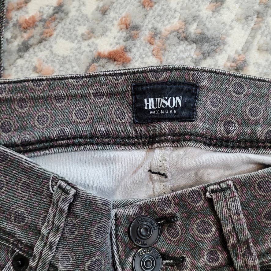 Hudson Dark Wash Paisley Print Skinny Jeans - Size 27Markita's ClosetHudson Jeans