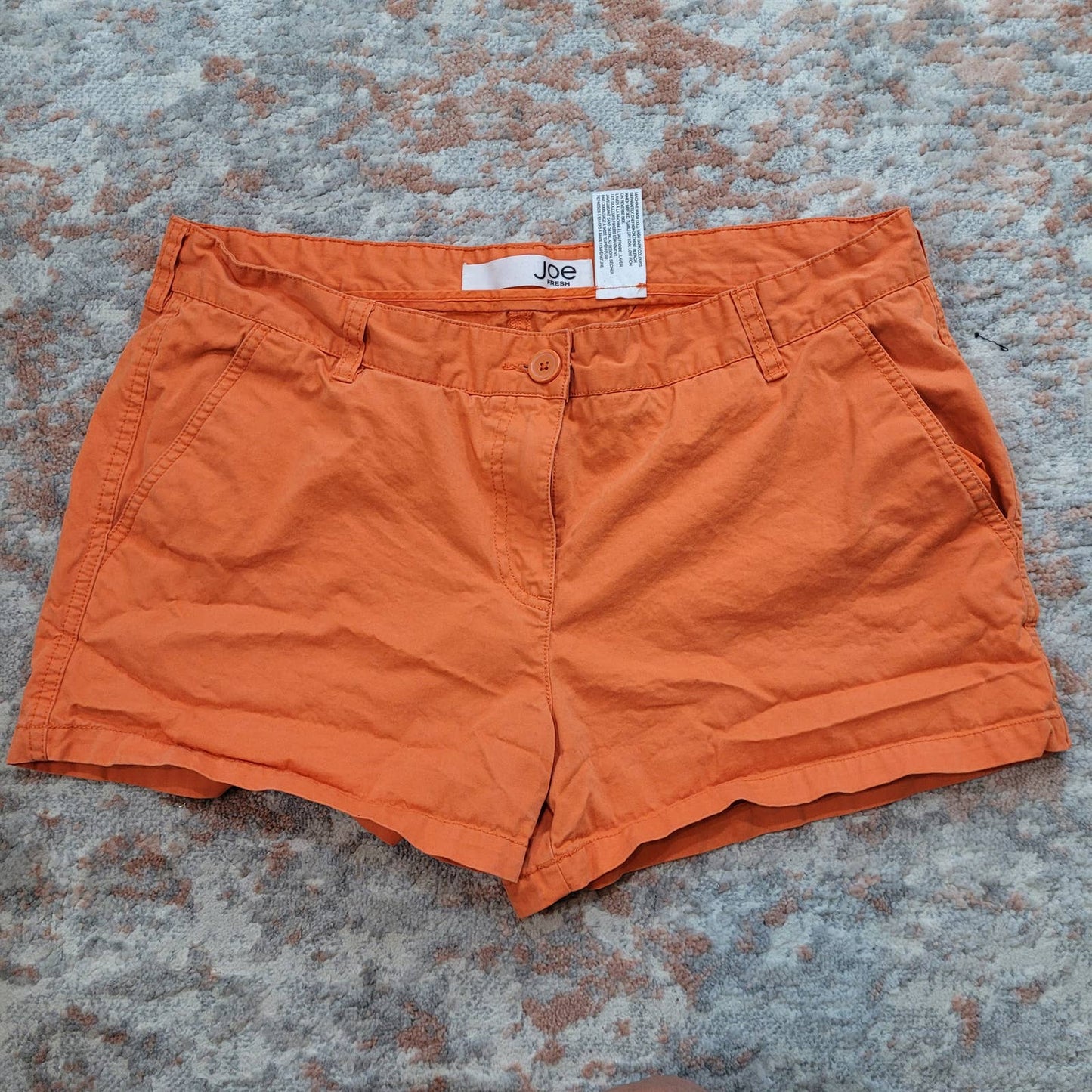 Joe Orange Cotton Shorts - Size 14Markita's ClosetJoe