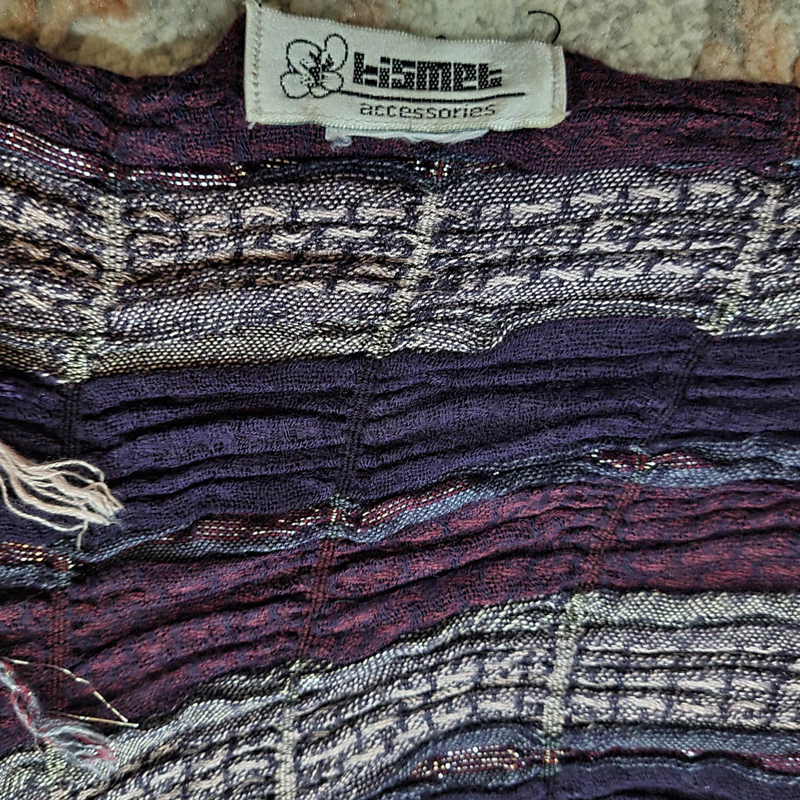 Kismet Accessories Purple Striped Rectangle ScarfMarkita's ClosetKismet