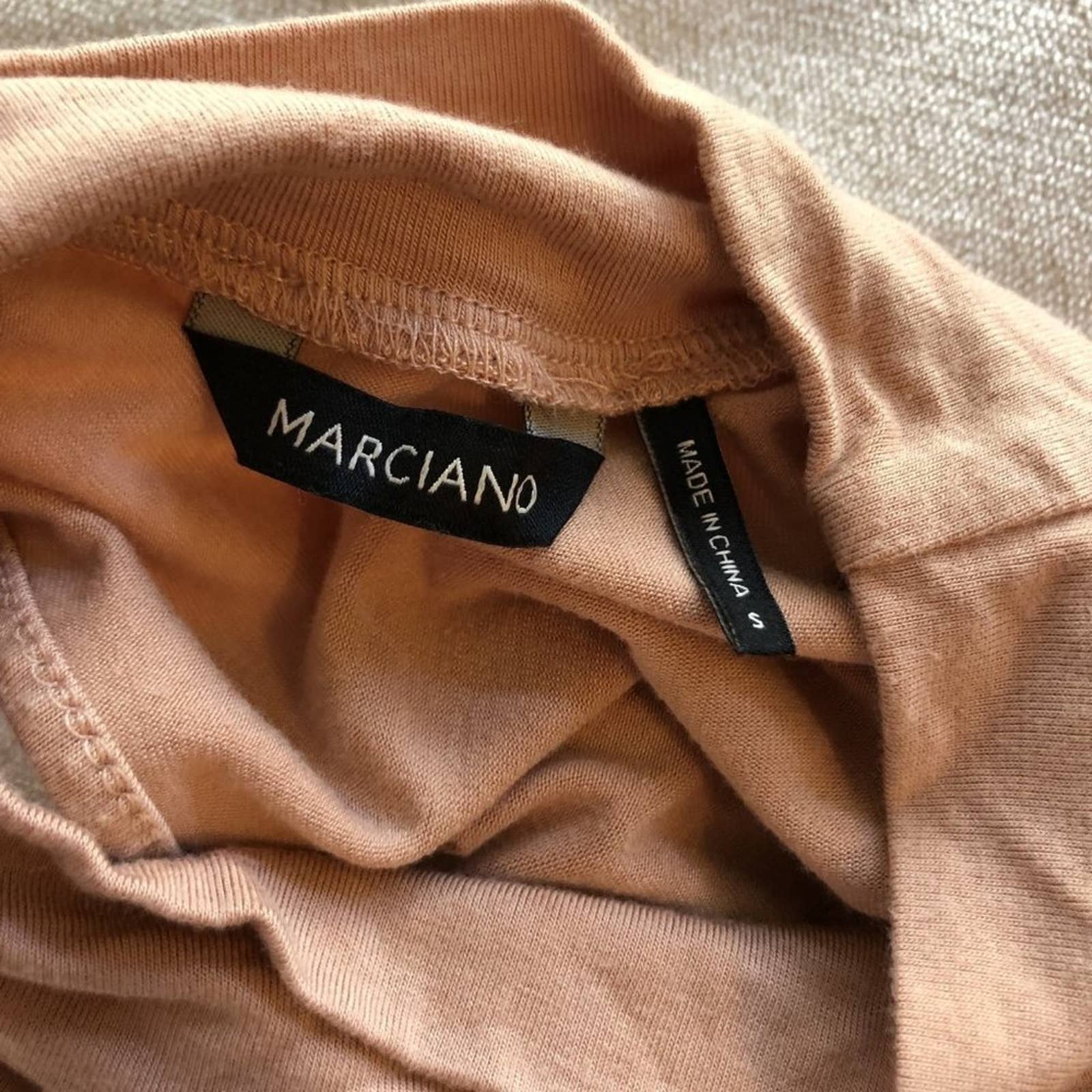 Marciano Dusty Peach Cold Shoulder Long Sleeve Top - Size SmallMarkita's ClosetMarciano