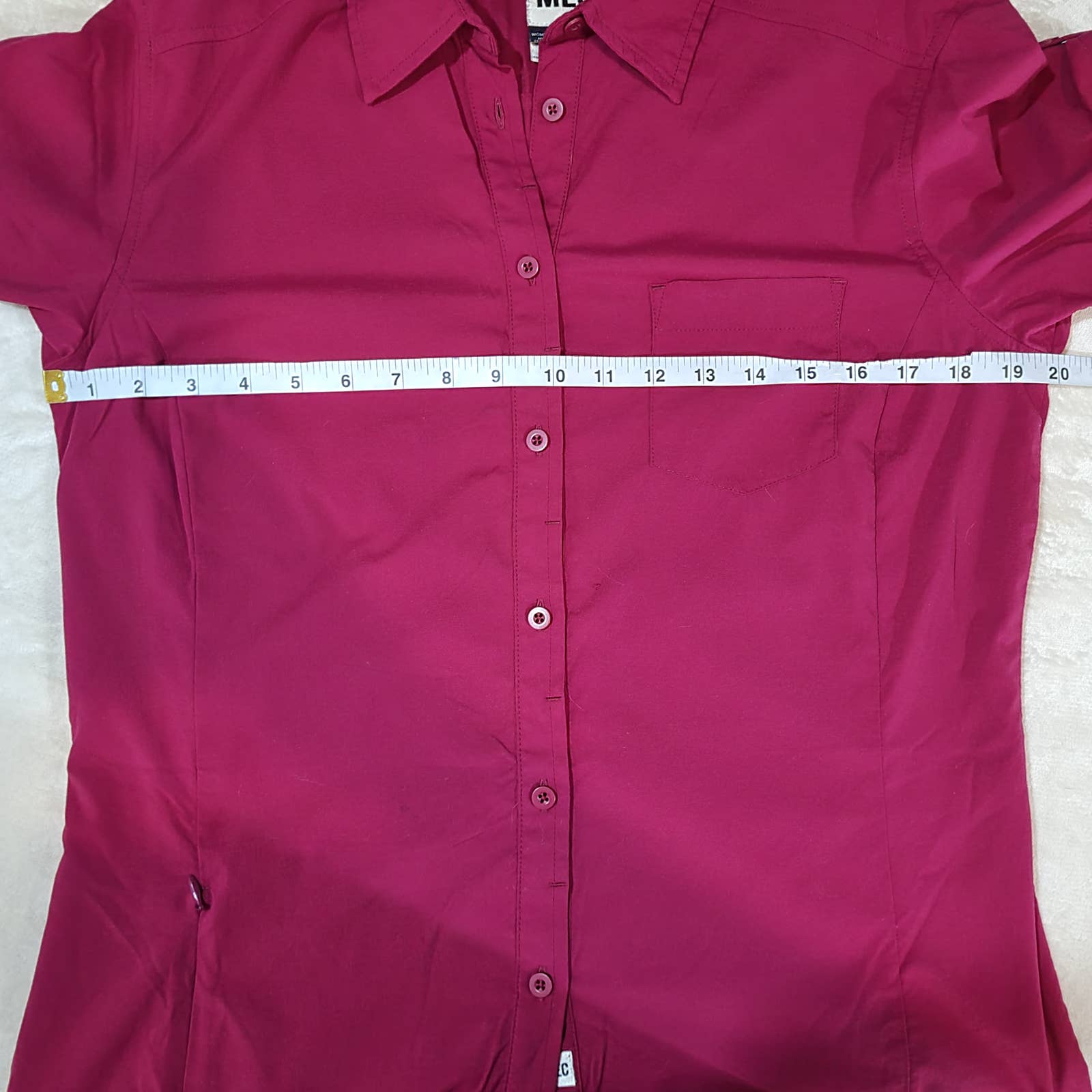 MEC Fuchsia Button Up T-Shirt - Size LargeMarkita's ClosetMEC