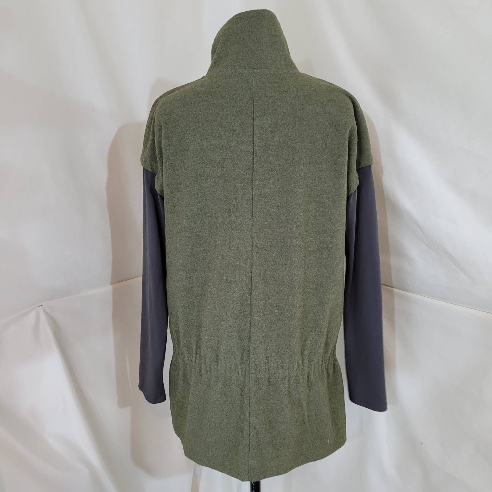 Merrell Green Fleece Sweater Dress with Gray Sleeves - Size MediumMarkita's ClosetMerrell