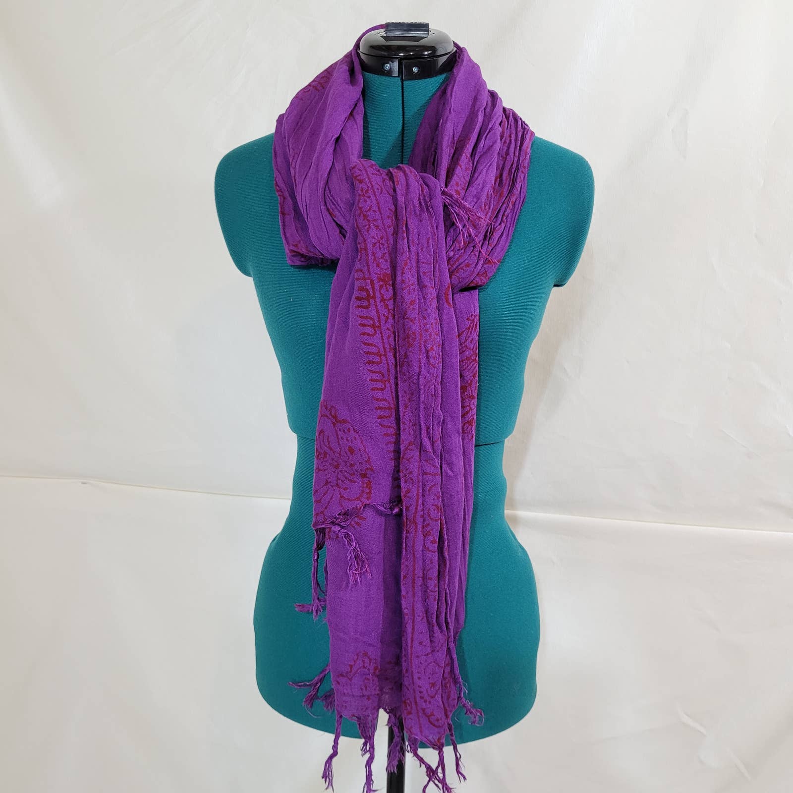 Oversized Purple Yoga Inspired Shawl PashminaMarkita's ClosetUnbranded