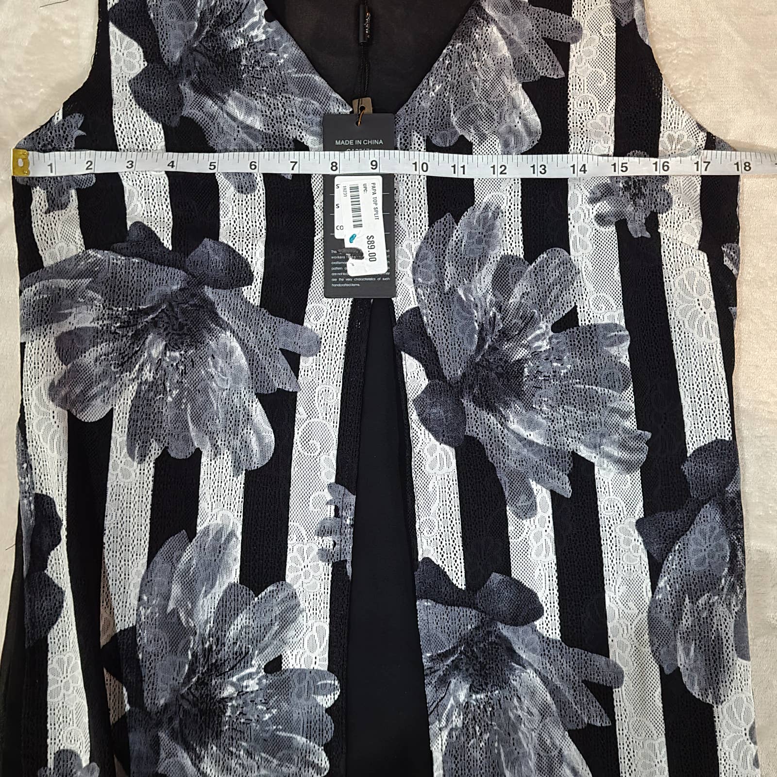 Papa Vancouver Floral Striped Layered Blouse - Size MediumMarkita's ClosetPapa