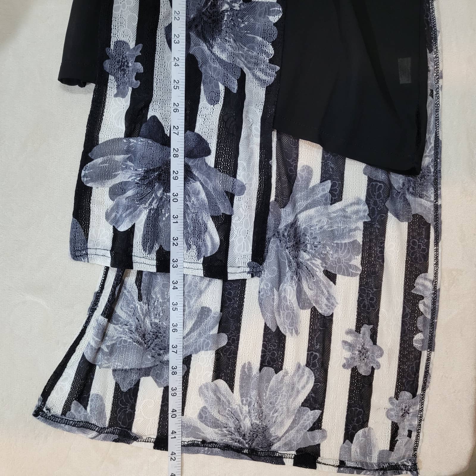 Papa Vancouver Floral Striped Layered Blouse - Size MediumMarkita's ClosetPapa