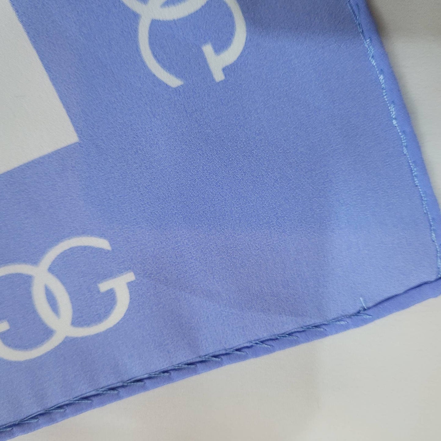 Periwinkle Blue Square Scarf with Monogrammed GMarkita's ClosetUnbranded