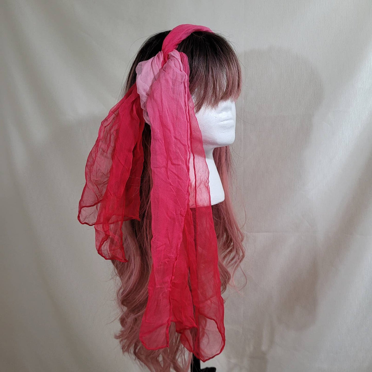 Pink Ombre Silk Chiffon ScarfMarkita's ClosetUnbranded