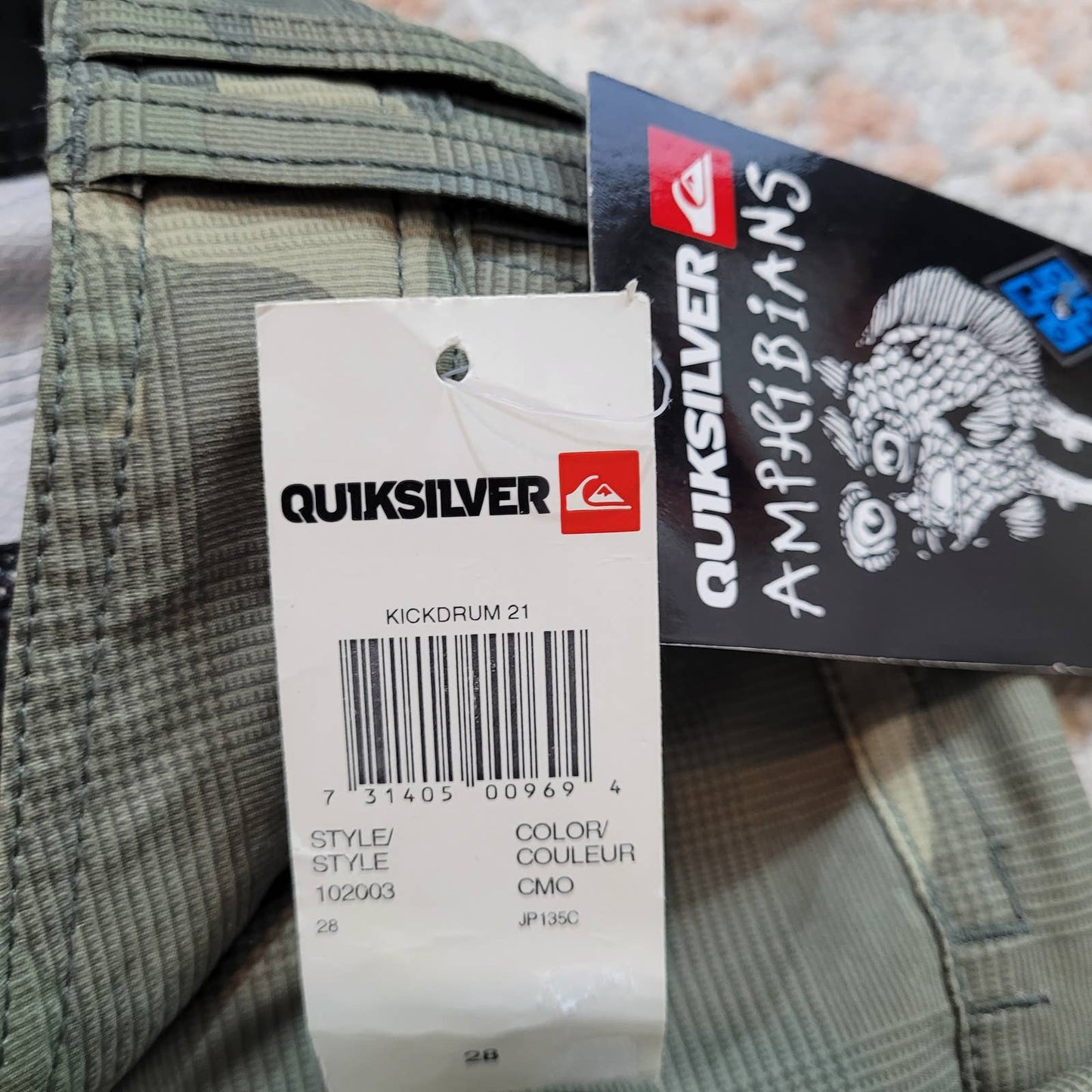 Quiksilver Kickdrum Amphibian Hybrid Camo Shorts - Size 28Markita's ClosetQuiksilver