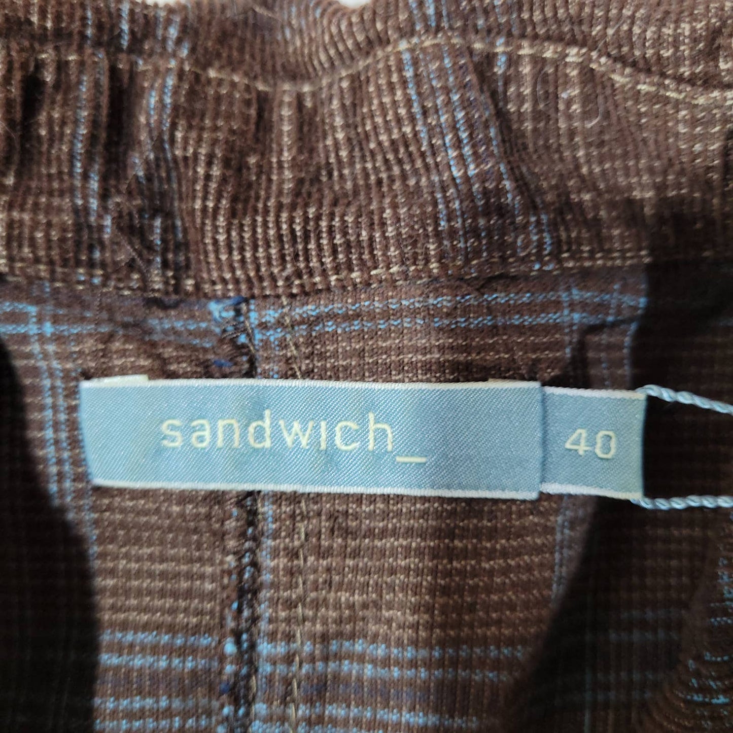Sandwich_ Brown and Blue Corduroy Blazer - Size LargeMarkita's ClosetSandwich_