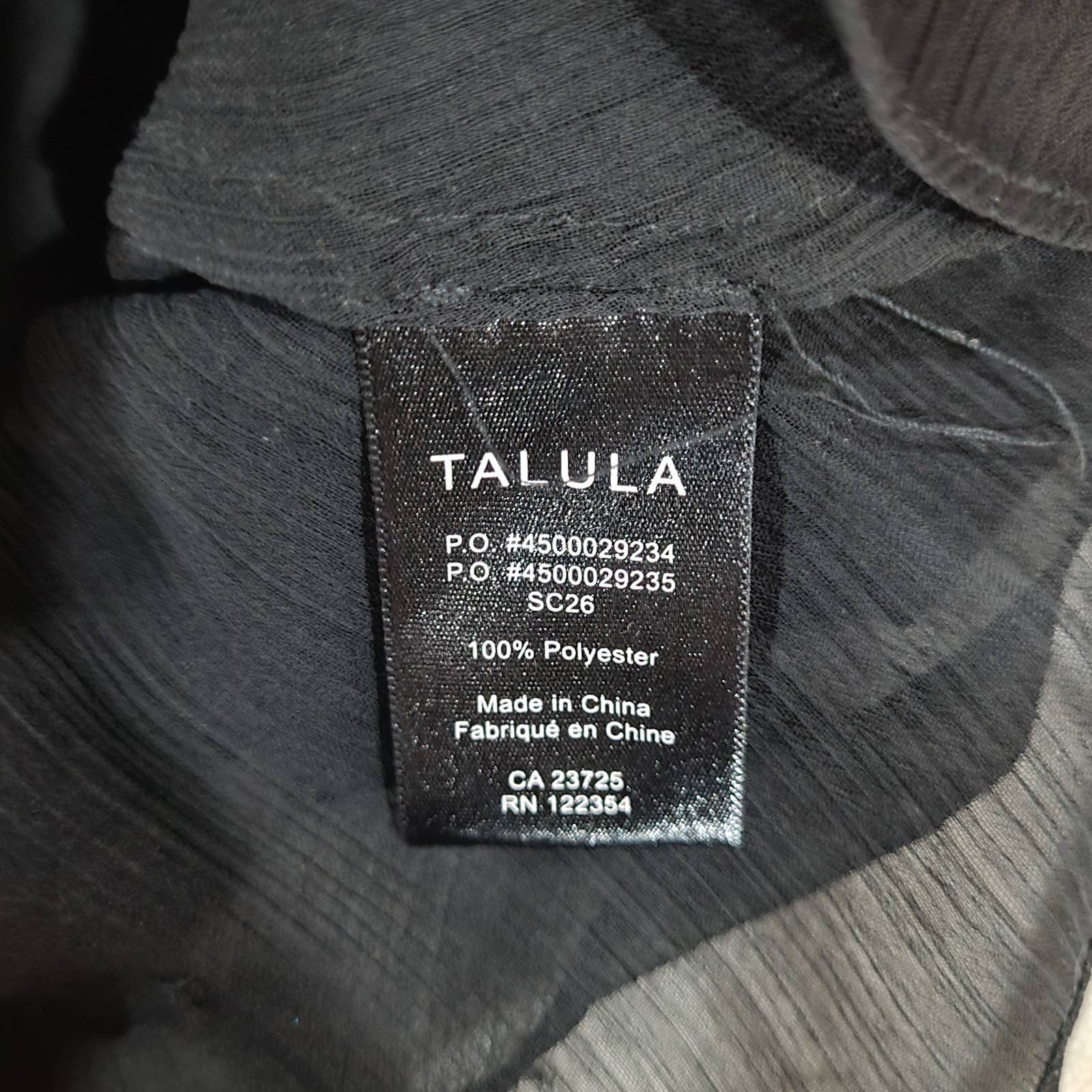 Talula Black Layered Chiffon Camisole Tank Top - Size SmallMarkita's ClosetTalula