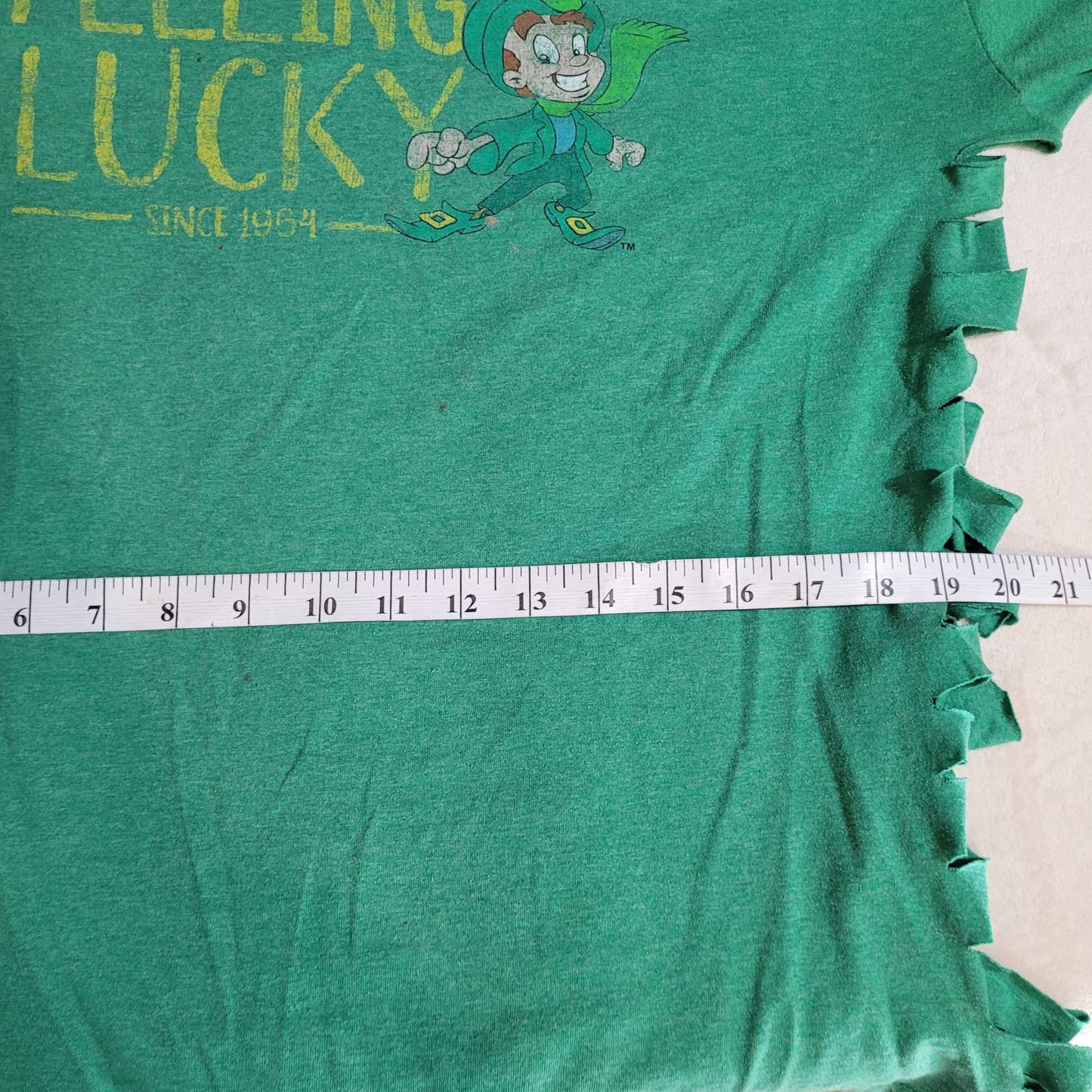 Upcycled Feelin' Lucky Green Lucky Charms T-Shirt - Size Extra LargeMarkita's ClosetUnbranded