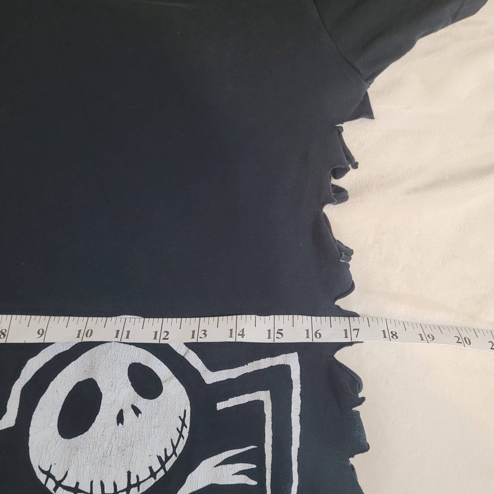 Upcycled Nightmare Before Christmas Black T-Shirt - Size MediumMarkita's ClosetUnbranded