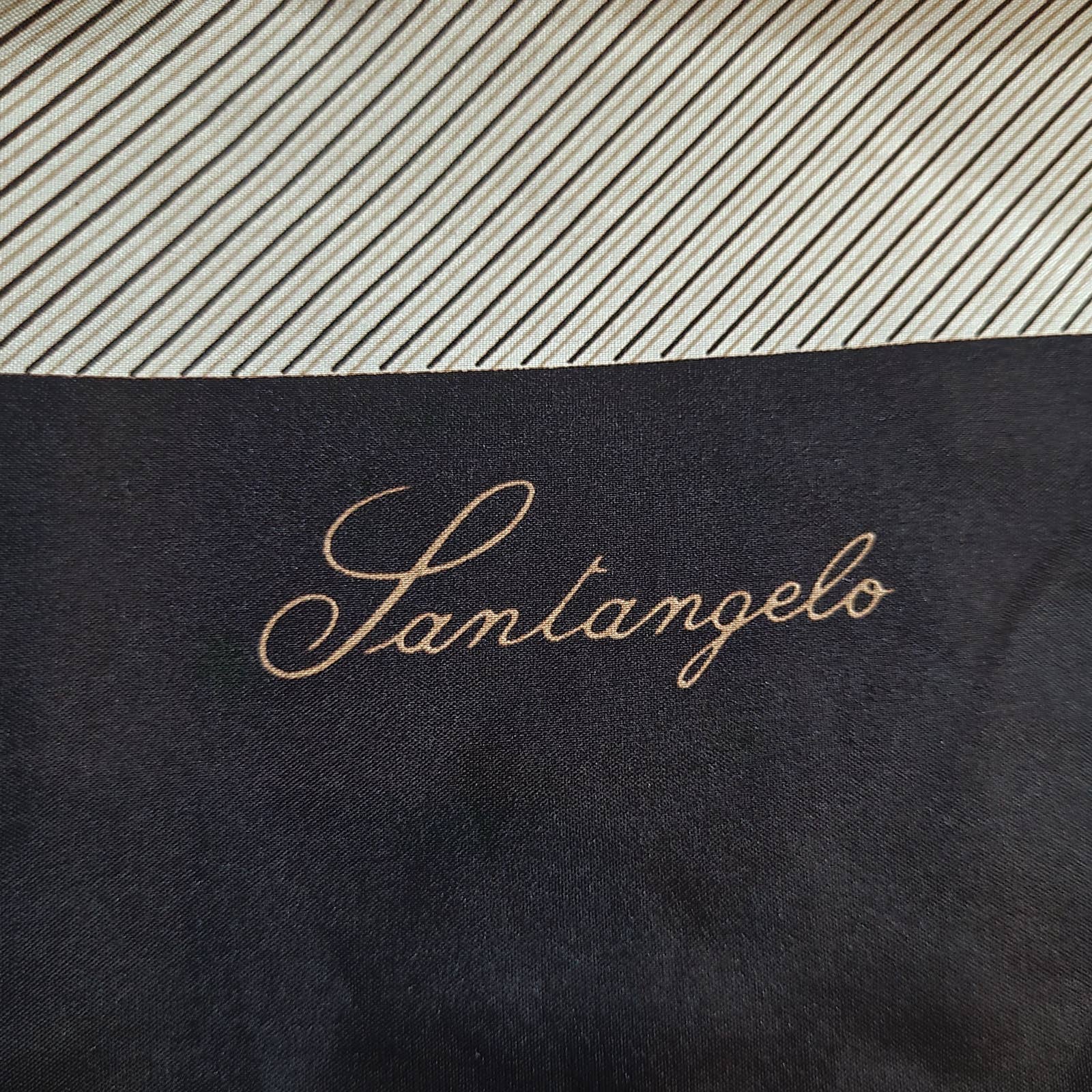 Vintage Santangelo Brown Striped Long Rectangle ScarMarkita's ClosetSantangelo