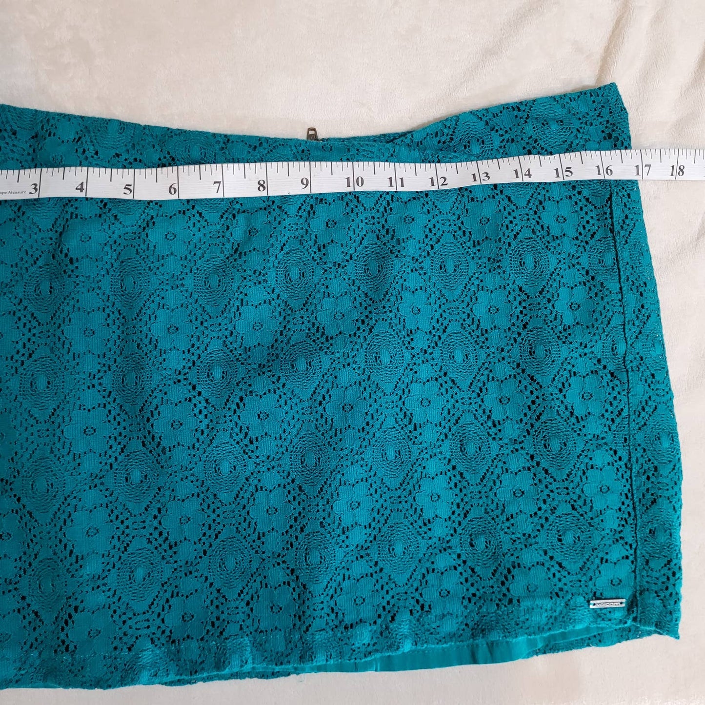 Volcom Green Turquoise Lace Mini Skirt - Size 9Markita's ClosetVolcom
